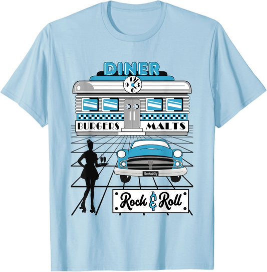 Sock Hop Party Clothes Retro 50s Rockabilly 1950s Doo Wop T-Shirt - T-Shirt | Light Blue