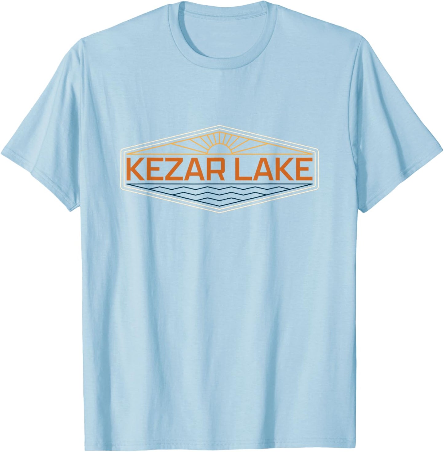 Kezar Lake Maine T-Shirt - T-Shirt | Light Blue
