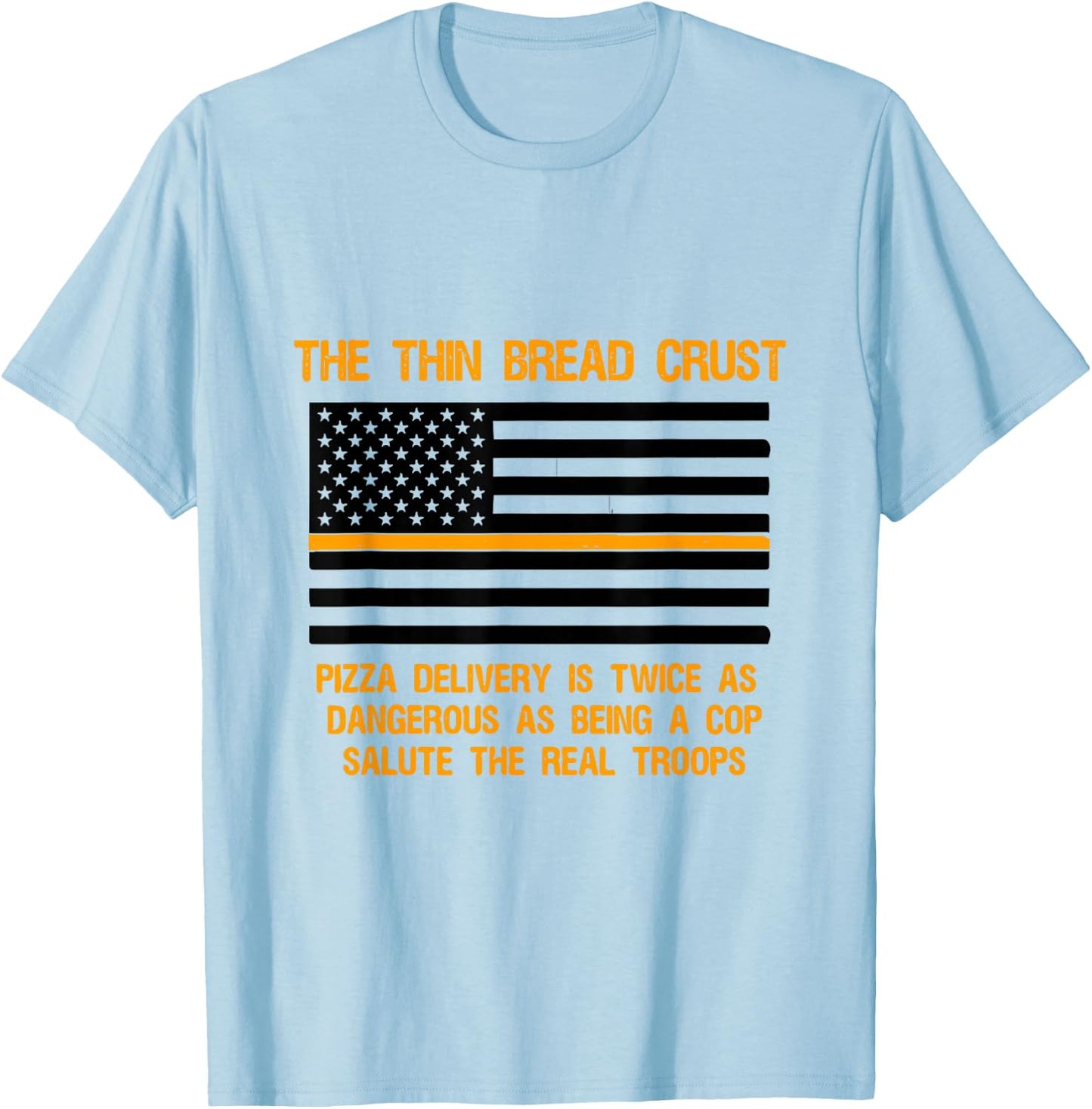Thin Crust Line T-Shirt - T-Shirt | Light Blue