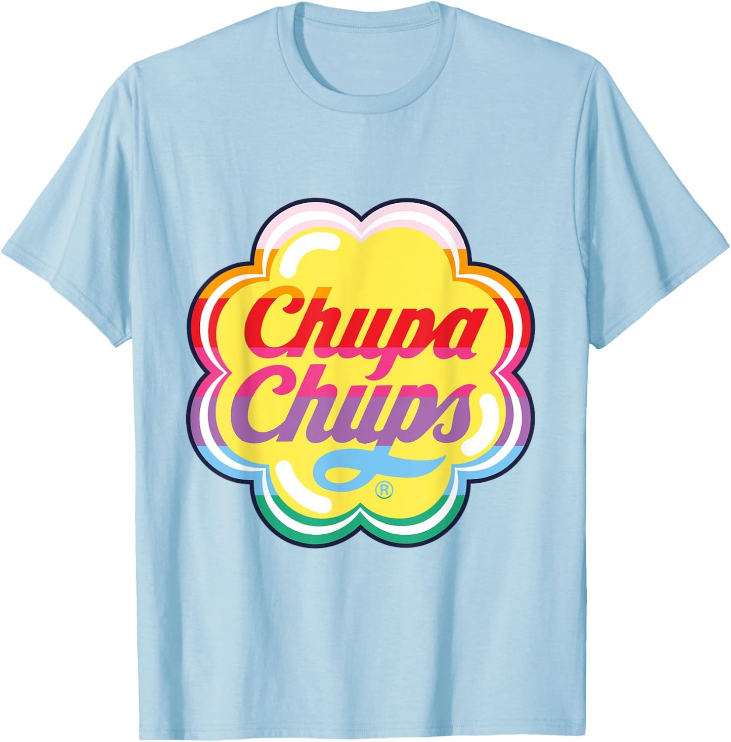 Chupa Chups Sweet Rainbow 2 T-Shirt - T-Shirt | Light Blue