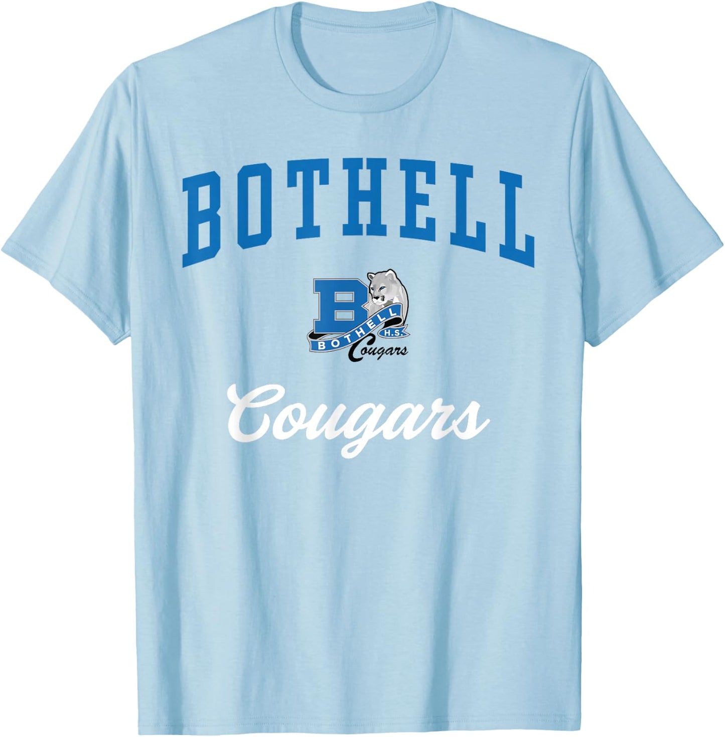 Bothell High School Cougars T-Shirt - T-Shirt | Light Blue