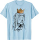 Neapolitan mastiff dog wears a crown T-Shirt - T-Shirt | Light Blue