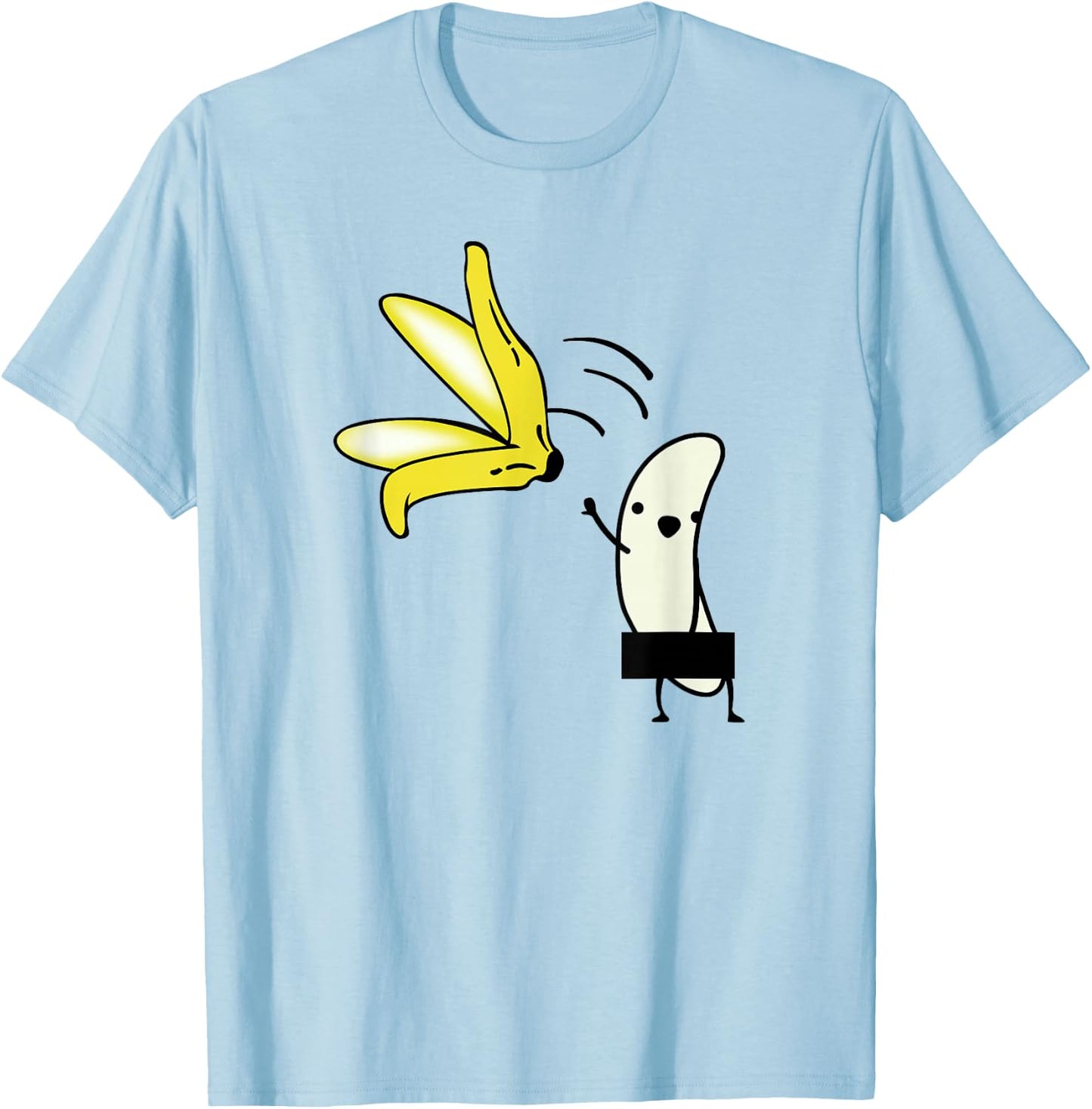 Nude Undressing Banana Halloween Costume Striptease T-Shirt - T-Shirt | Light Blue