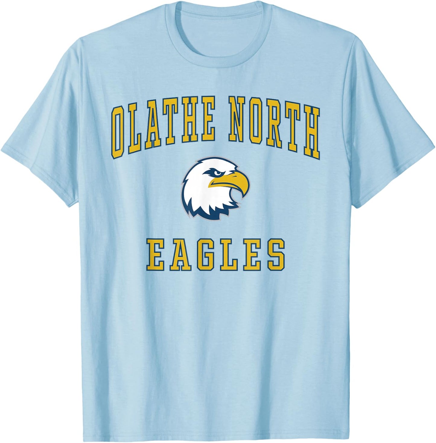 Olathe North High School Eagles T-Shirt - T-Shirt | Light Blue