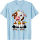 Moo Cow Funny Farmer cow Design for a moo moo T-Shirt - T-Shirt | Light Blue
