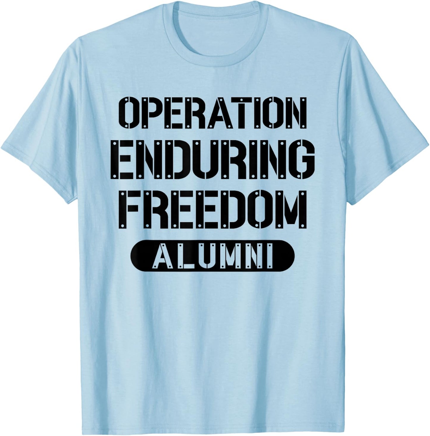 Operation Enduring Freedom Alumni Afghanistan OEF Veteran T-Shirt - T-Shirt | Light Blue