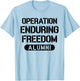 Operation Enduring Freedom Alumni Afghanistan OEF Veteran T-Shirt - T-Shirt | Light Blue