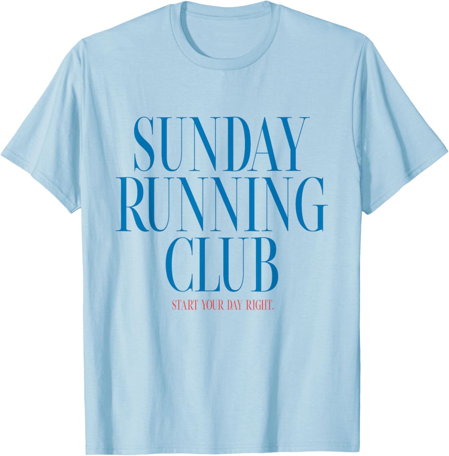 Sunday Running Club T-Shirt - T-Shirt | Light Blue