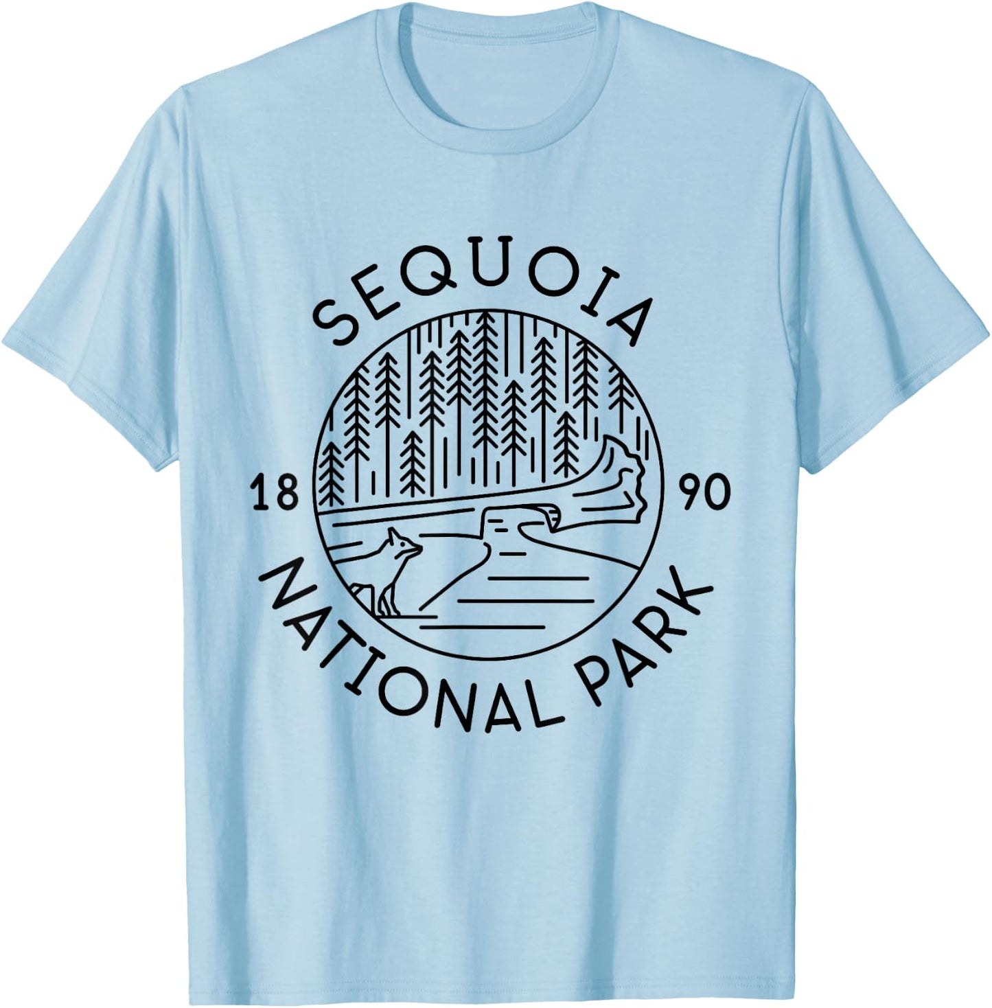 Sequoia National Park 1890 California T-Shirt - T-Shirt | Light Blue