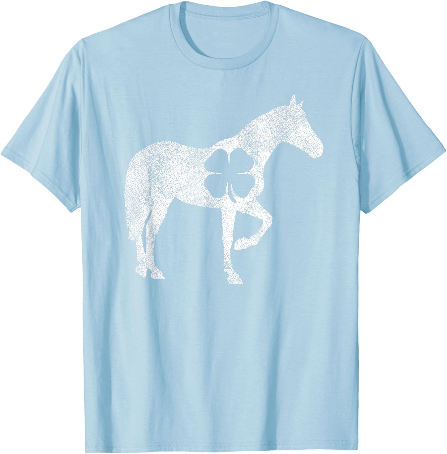 Horse Irish Shamrock Saint Paddy's ST. PATRICK'S DAY Girl T-Shirt - T-Shirt | Light Blue