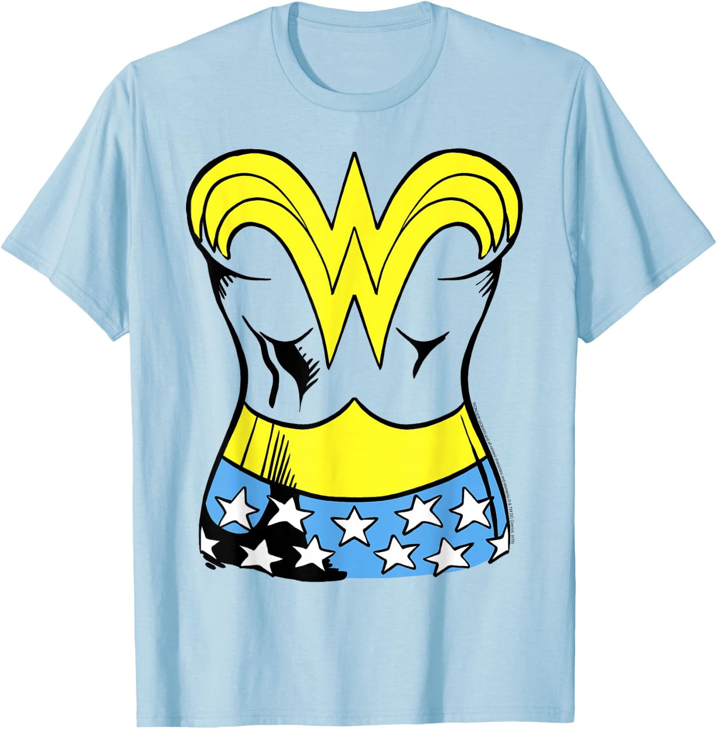 DC Comics Wonder Woman Halloween Costume T-Shirt - T-Shirt | Light Blue