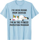 Funny Unicorn I've Been Hiding From Exercise T-Shirt - T-Shirt | Light Blue