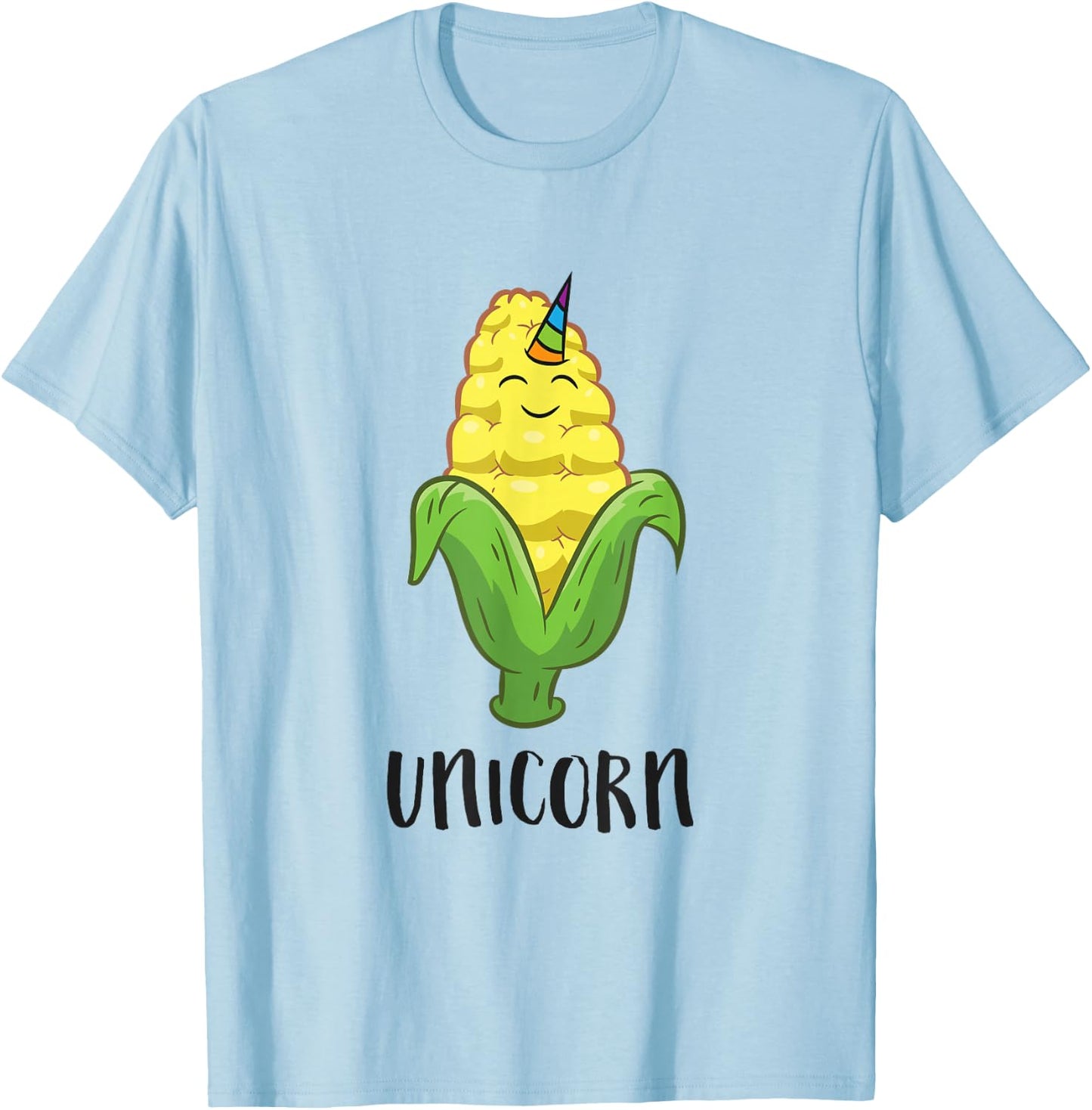 Funny Uni Corn Unicorn Corn Lovers Corn Farmer T-Shirt - T-Shirt | Light Blue