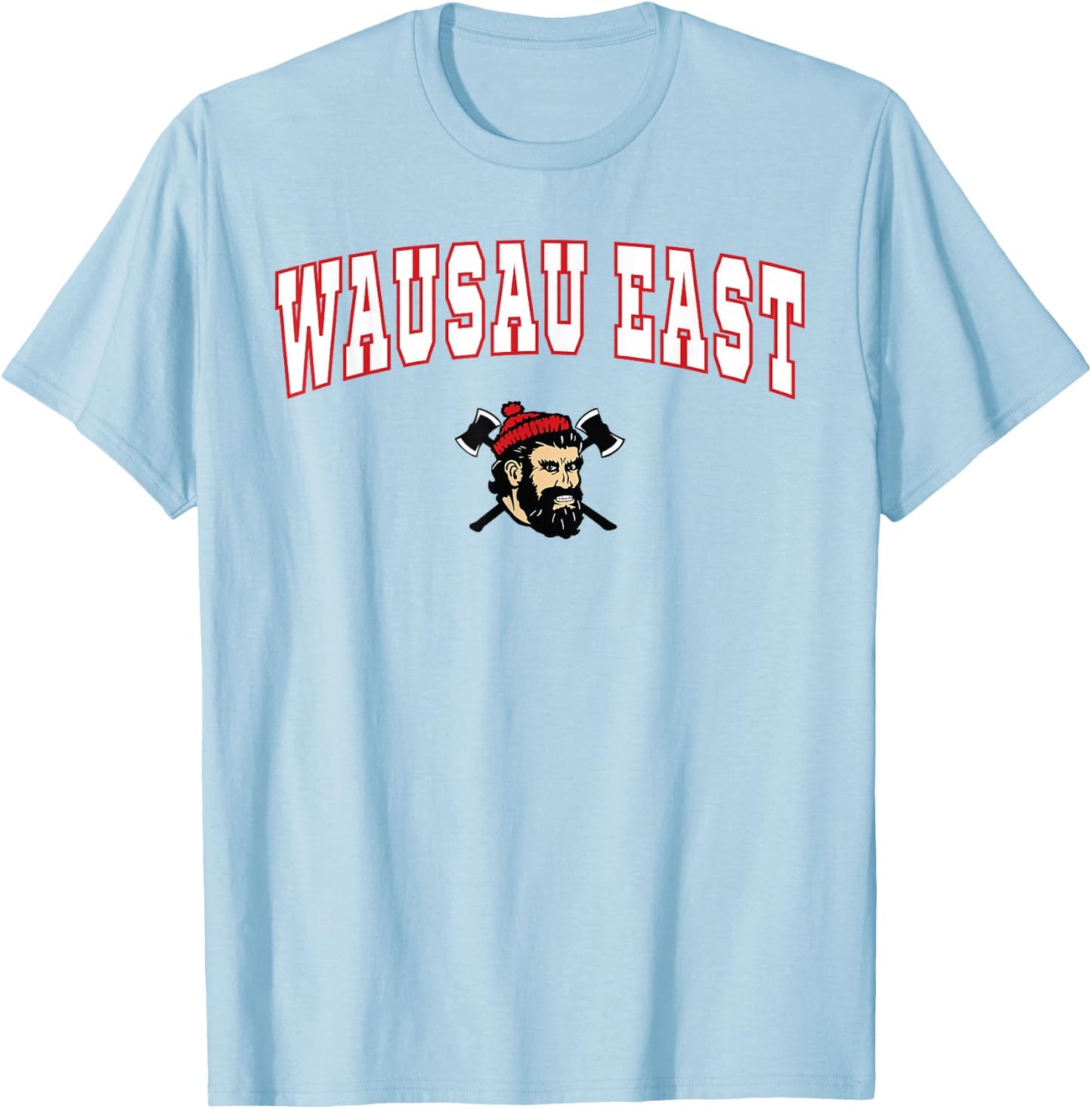 Wausau East High School Lumberjacks T-Shirt - T-Shirt | Light Blue