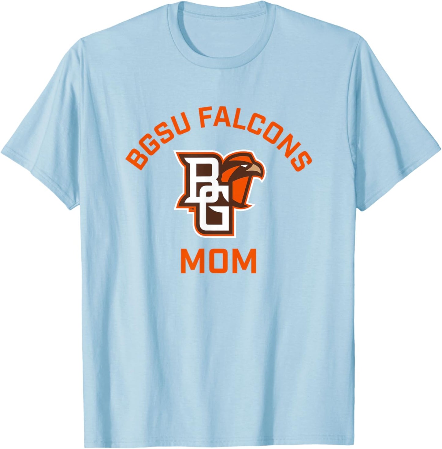 Bowling Green BGSU Falcons Arched Mom T-Shirt - T-Shirt | Light Blue