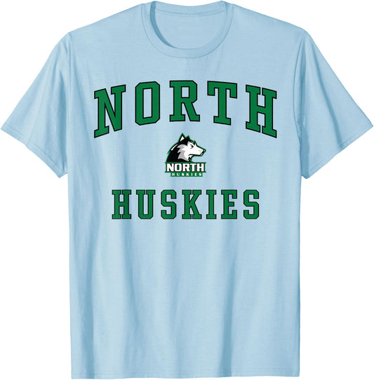 North High School Huskies T-Shirt - T-Shirt | Light Blue