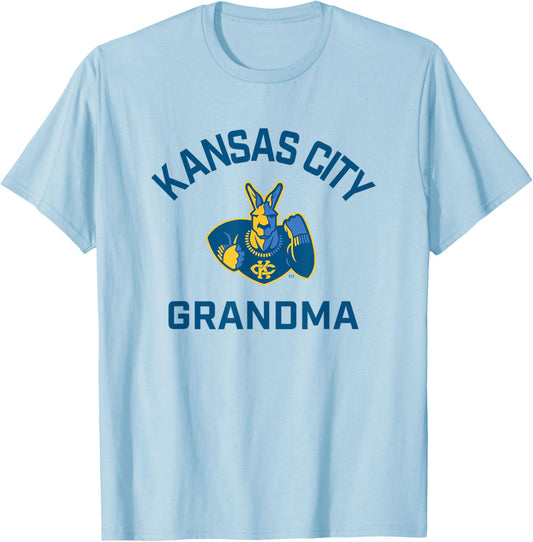 University of Missouri Kansas City UMKC Arched Grandma T-Shirt - T-Shirt | Light Blue
