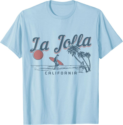 La Jolla California Surf Beach Vintage Souvenir Surfer