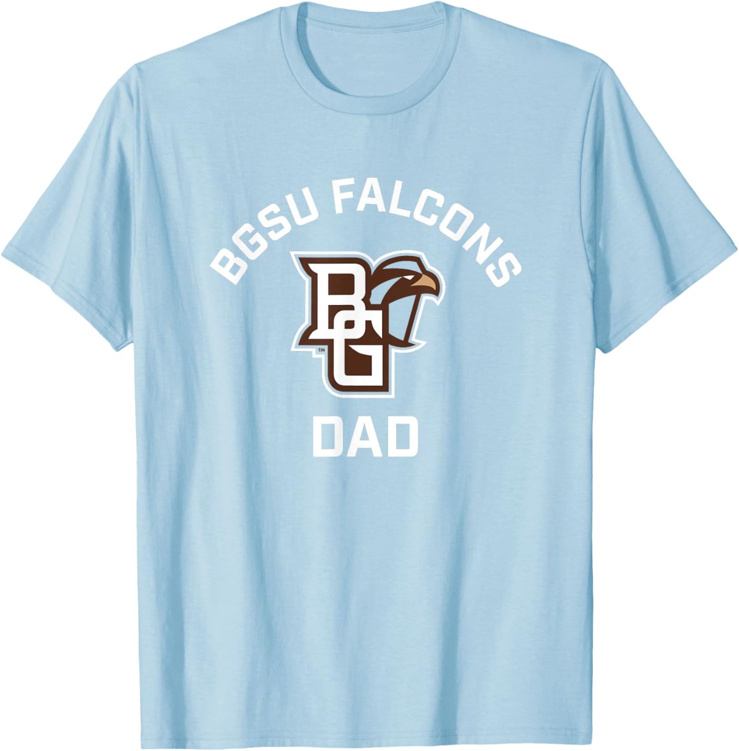 Bowling Green BGSU Falcons Arched Dad T-Shirt - T-Shirt | Light Blue