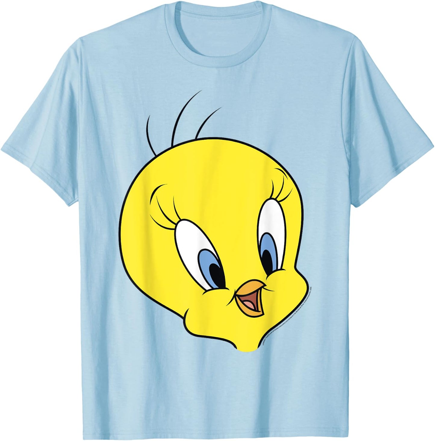 Looney Tunes Tweety Bird Big Face T-Shirt - T-Shirt | Light Blue