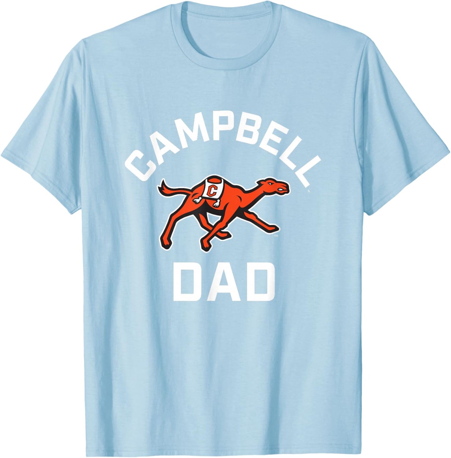 Campbell University Fighting Camels Arched Dad T-Shirt - T-Shirt | Light Blue