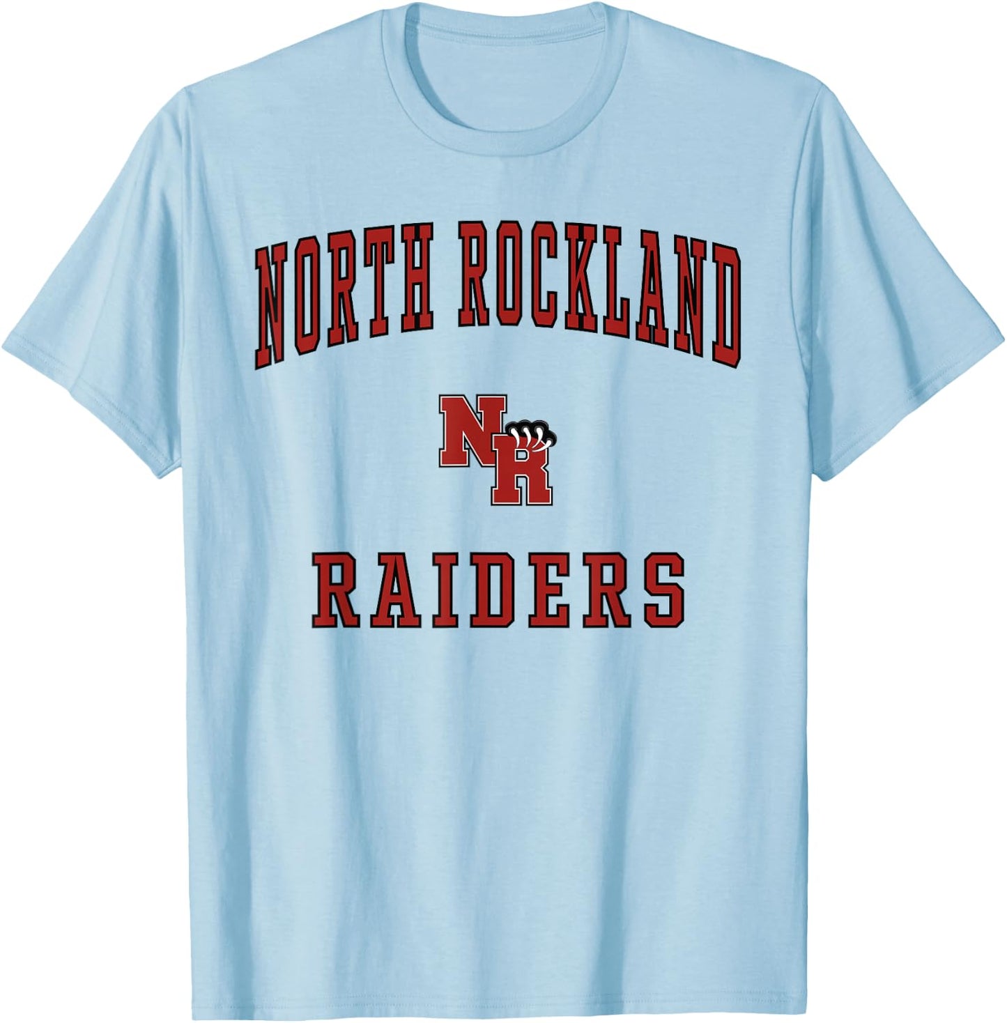 North Rockland High School Raiders T-Shirt - T-Shirt | Light Blue