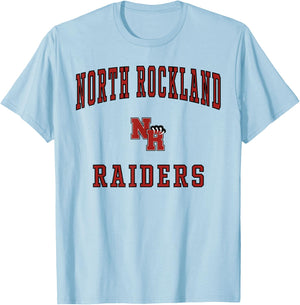 North Rockland High School Raiders T-Shirt - T-Shirt | Light Blue