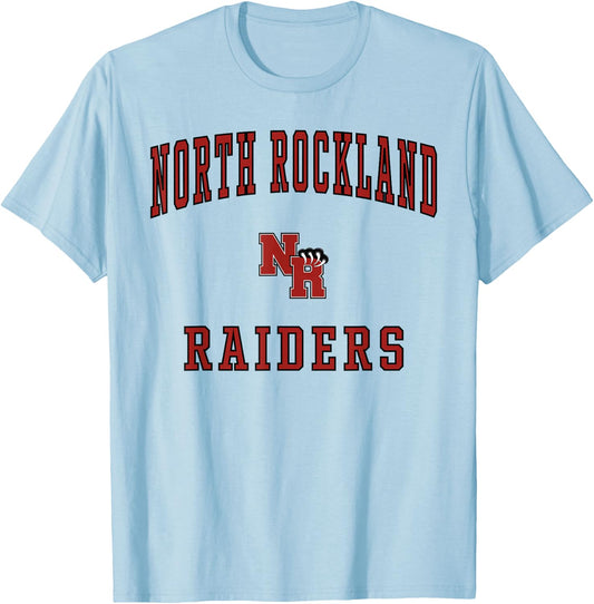 North Rockland High School Raiders T-Shirt - T-Shirt | Light Blue