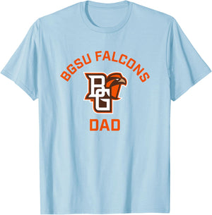 Bowling Green BGSU Falcons Arched Dad T-Shirt - T-Shirt | Light Blue