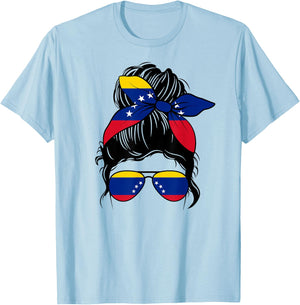 Venezuela Graphic Design for Girls Kid Venezuelan Toodler T-Shirt - T-Shirt | Light Blue