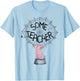 Some Teacher SpiderWeb Funny Pig Reading Books Lovers Women T-Shirt - T-Shirt | Light Blue