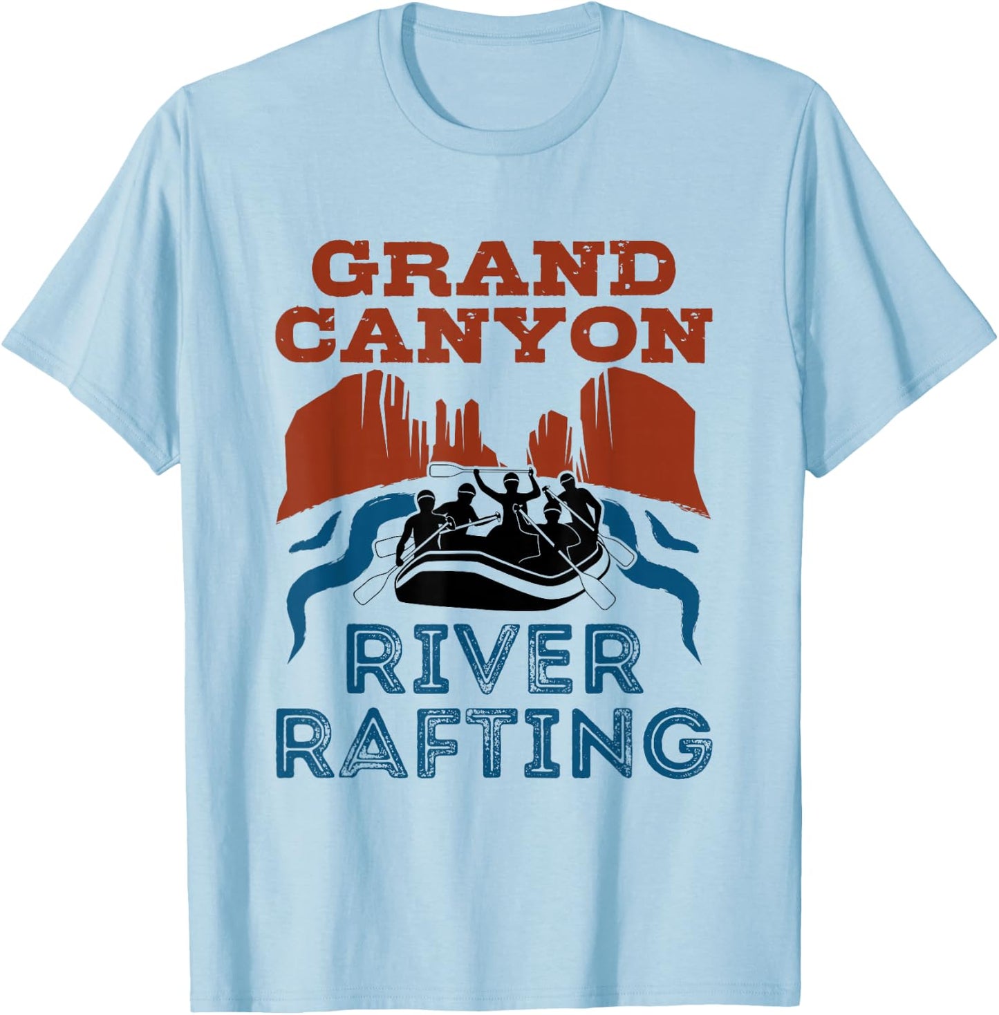 Grand Canyon River Rafting Colorado River T-Shirt - T-Shirt | Light Blue