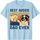 Best Aussie Dad Ever Vintage Aussie Dog Men T-Shirt - T-Shirt | Light Blue