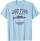 JCombs: Lake Fork, TX, with Largemouth Bass T-Shirt - T-Shirt | Light Blue