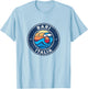 Bari Italy Vintage Nautical Waves Design T-Shirt - T-Shirt | Light Blue