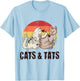 Cats And Tats Tattoo Cute Funny Gift T-Shirt - T-Shirt | Light Blue