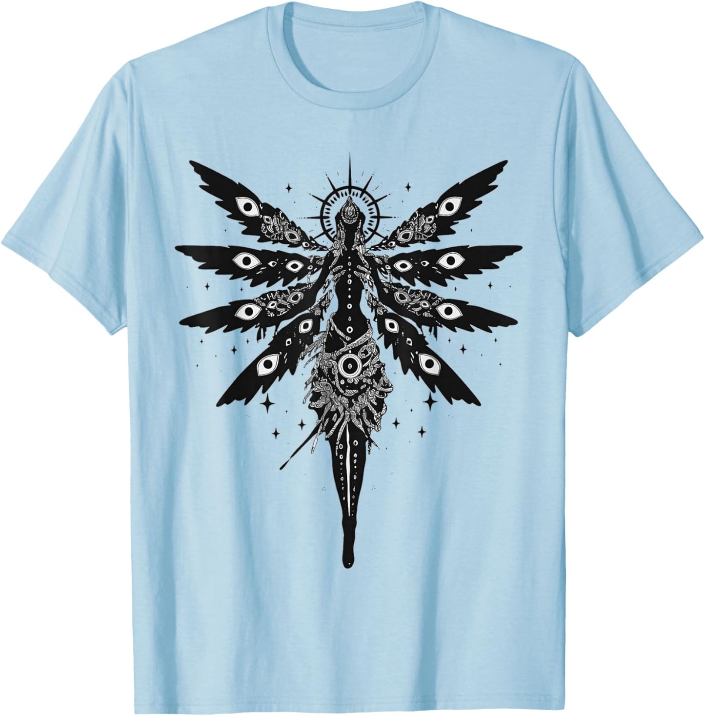 Biblically Accurate Angel Seraphim Gothic Seraph T-Shirt - T-Shirt | Light Blue