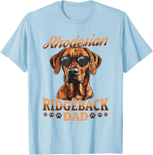Rhodesian Ridgeback Dog Breed Rhodesian Ridgeback Dad T-Shirt - T-Shirt | Light Blue