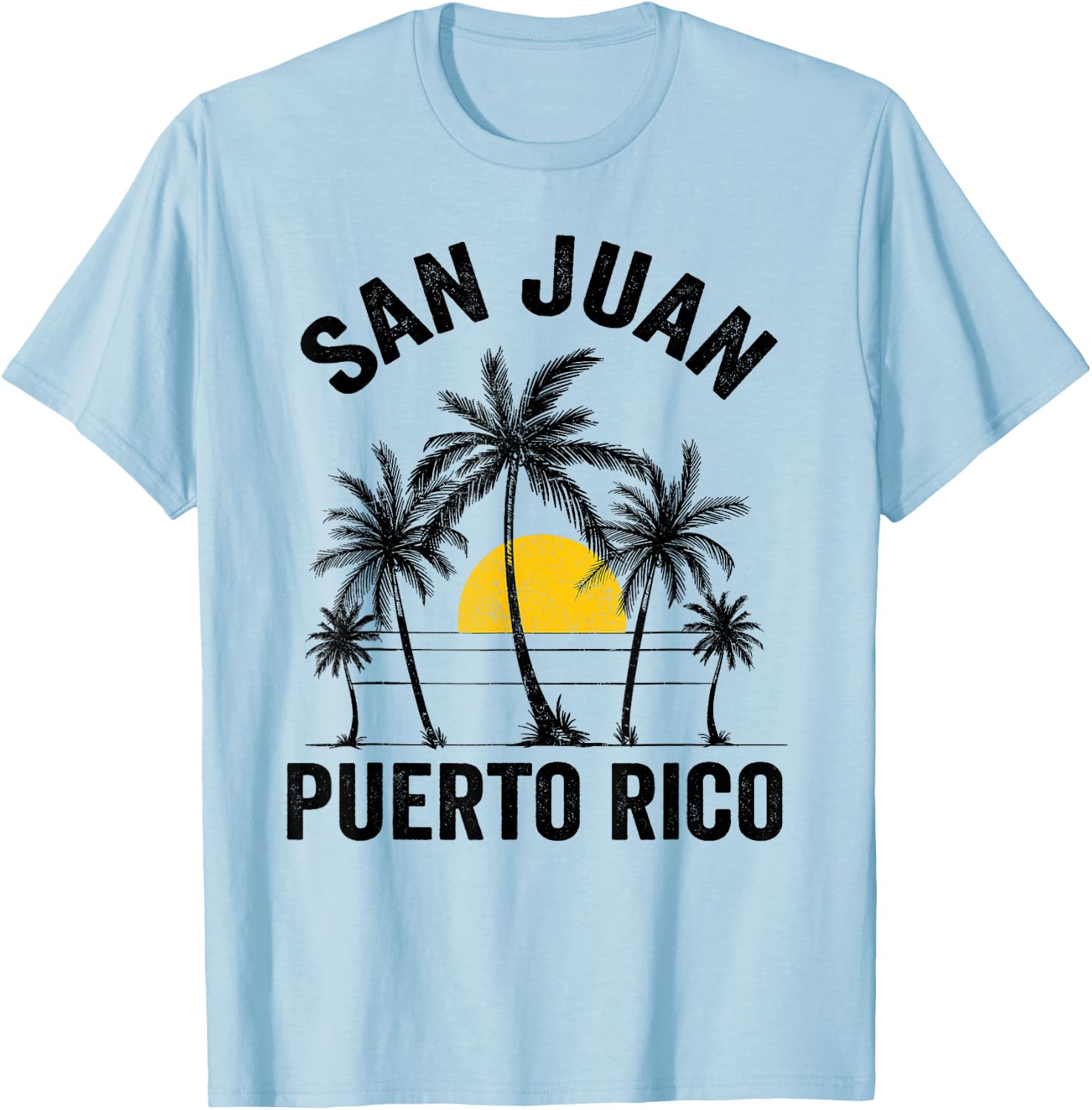 san juan Beach Souvenir T Shirt Puerto Rico 2025 Vacation Men Women T-Shirt - T-Shirt | Light Blue