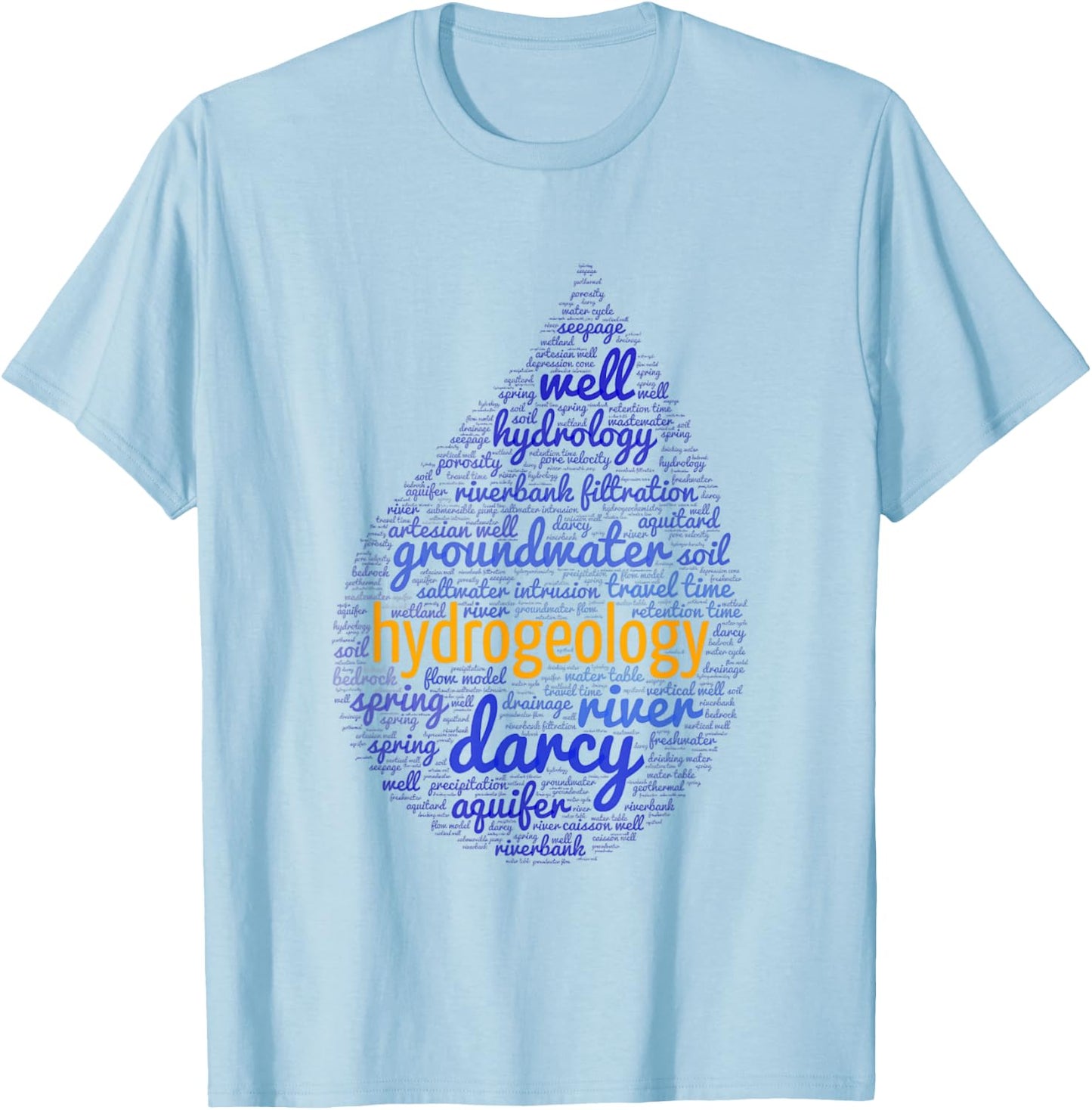 Hydrogeology | Funny | Engineer | Environmental Science T-Shirt - T-Shirt | Light Blue