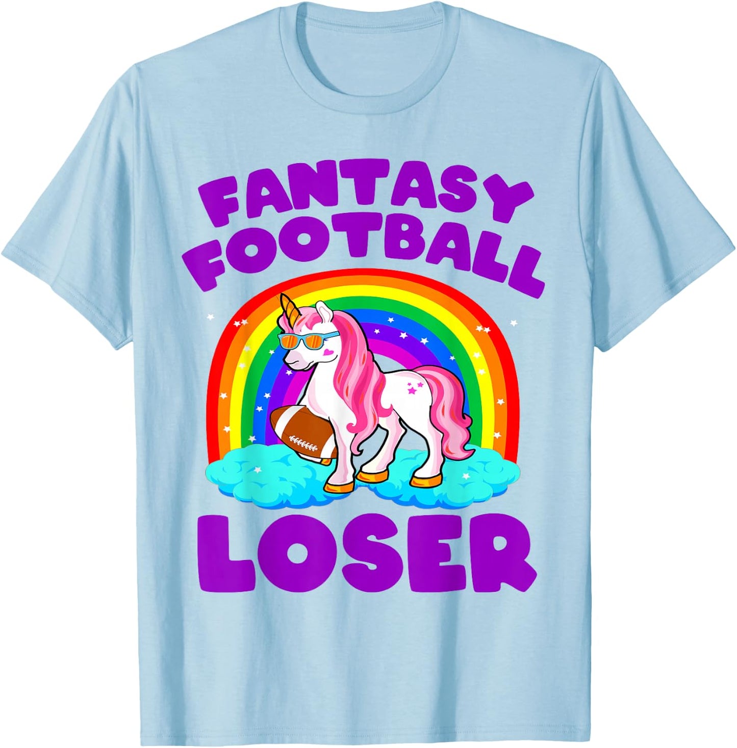 Fantasy Football Loser Shirt Funny Fantasy Football Loser T-Shirt - T-Shirt | Light Blue