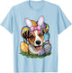 Funny Easter Bunny Jack Russell Terrier T-Shirt - T-Shirt | Light Blue