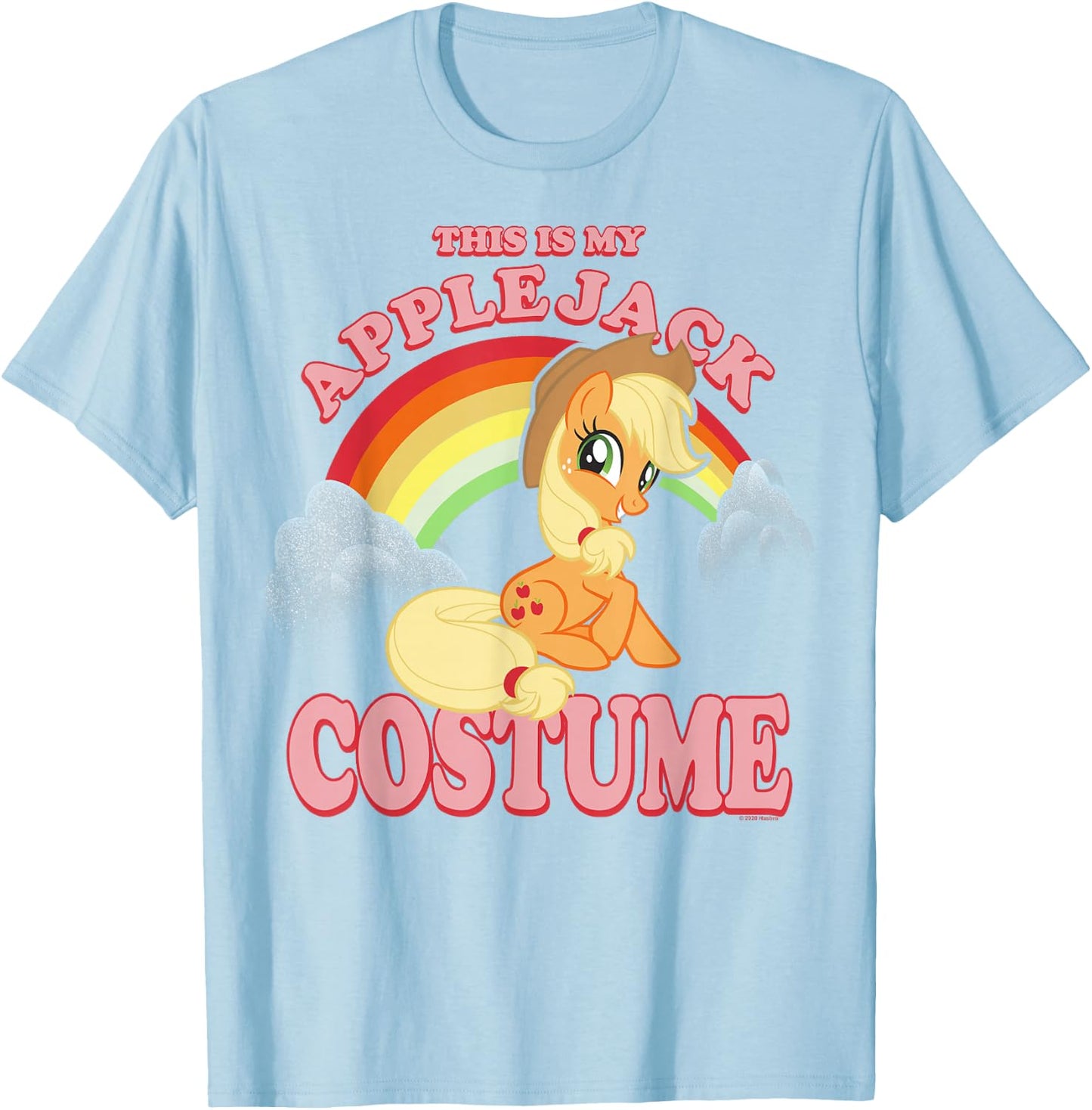 My Little Pony Halloween This Is My Applejack Costume Retro T-Shirt - T-Shirt | Light Blue