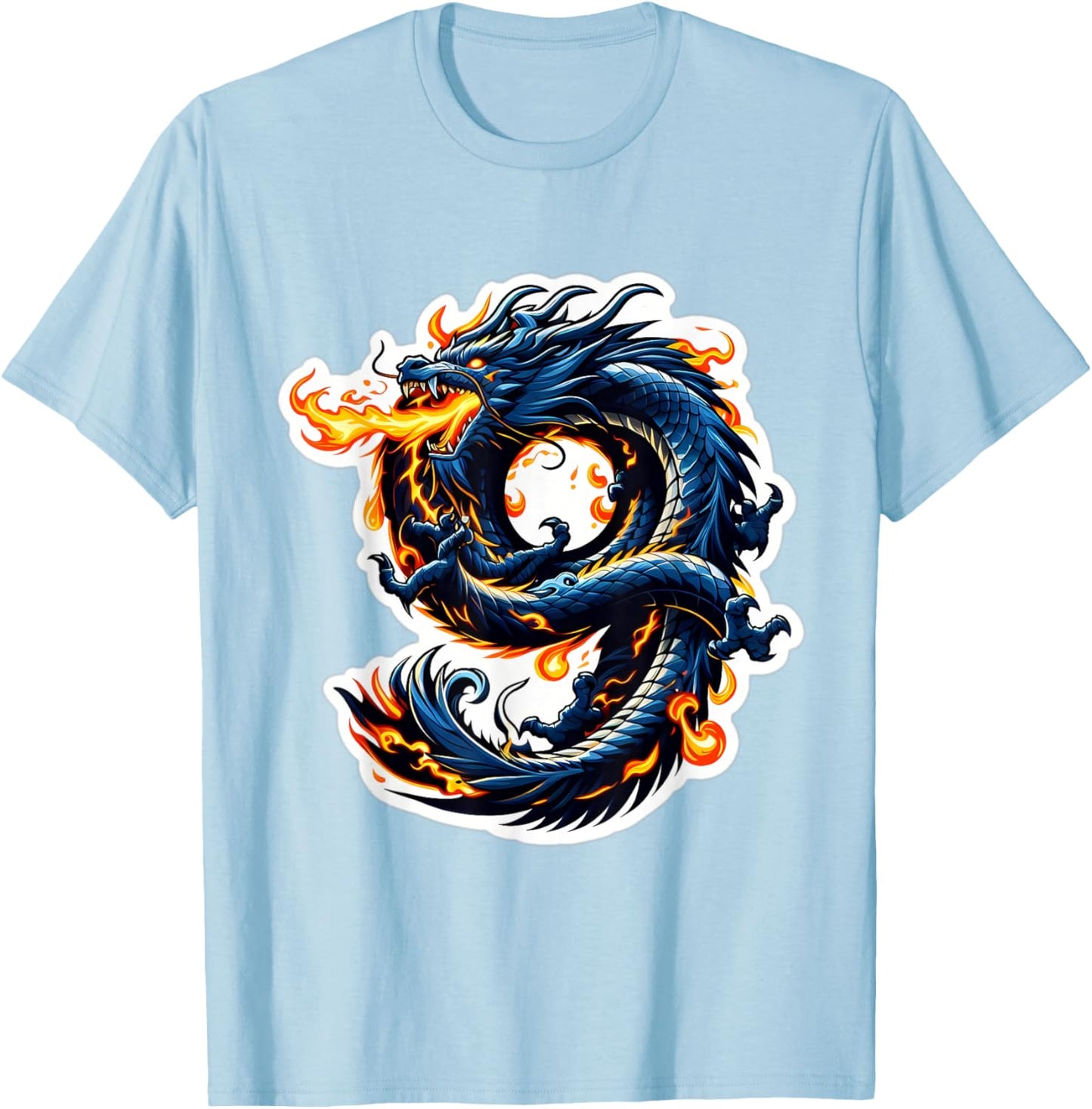Turning 9 Years Old Dragon Birthday Party 9th Bday Boy, Girl T-Shirt - T-Shirt | Light Blue