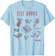 Legally Blonde Elle Woods Sketches T-Shirt - T-Shirt | Light Blue