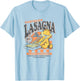 Garfield Vintage by The Slice Garfield's Lasagna Poster T-Shirt - T-Shirt | Light Blue