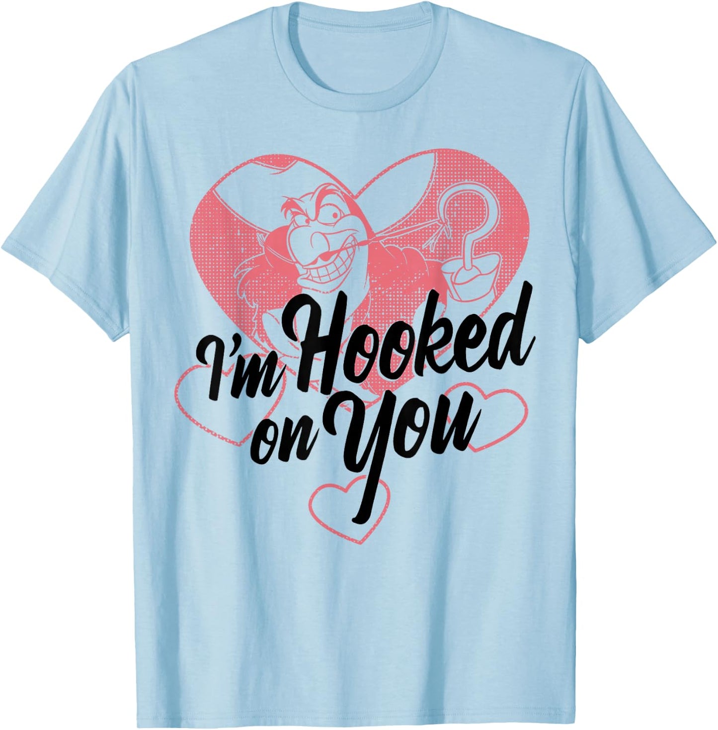 Disney Villains Captain Hook I'm Hooked On You T-Shirt - T-Shirt | Light Blue