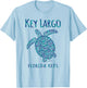 JCombs: Key Largo, FL, Sea Turtle, Beach Men Women Kids T-Shirt - T-Shirt | Light Blue
