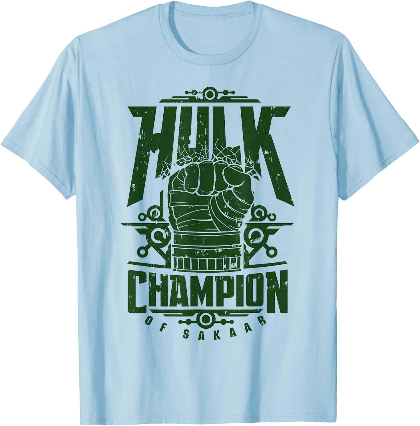 Marvel Hulk Champion Of Sakaar Fist Poster T-Shirt - T-Shirt | Light Blue