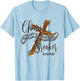 Jesus The Chain Breaker Christian Faith Saying Cross T-Shirt - T-Shirt | Light Blue